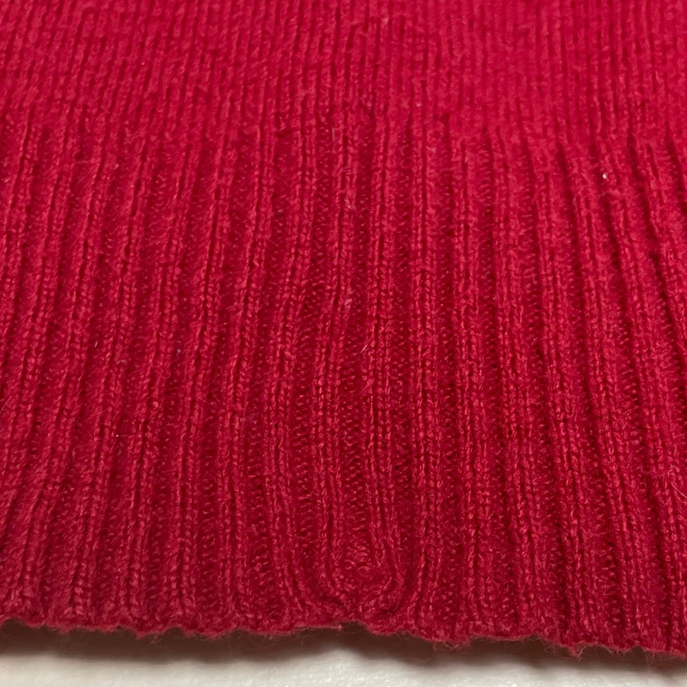 Vintage Ralph Lauren Polo Jeans Sweater Women's Large Red Fair Isle Angora Blend - Picture 9 of 10